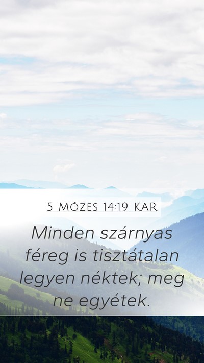 5 Mózes 14:19 KAR Bible Verse Image