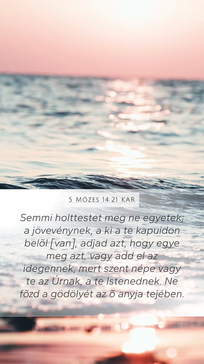 5 Mózes 14:21 KAR Bible Verse Image