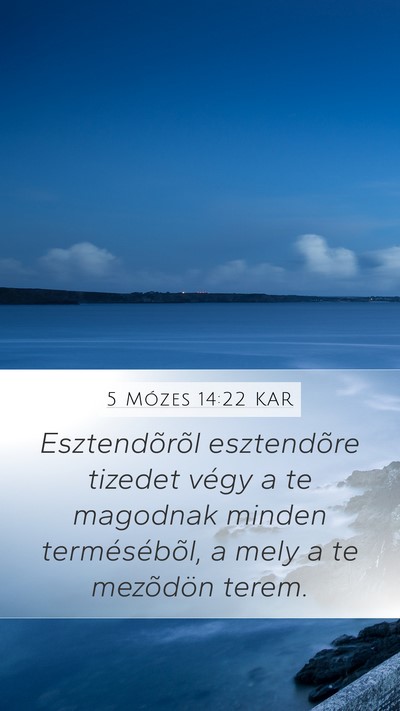 5 Mózes 14:22 KAR Bible Verse Image
