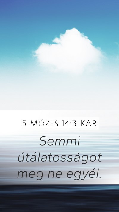 5 Mózes 14:3 KAR Bible Verse Image