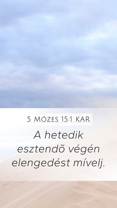 5 Mózes 15:1 KAR Bible Verse Image