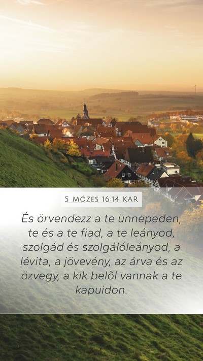 5 Mózes 16:14 KAR Bible Verse Image
