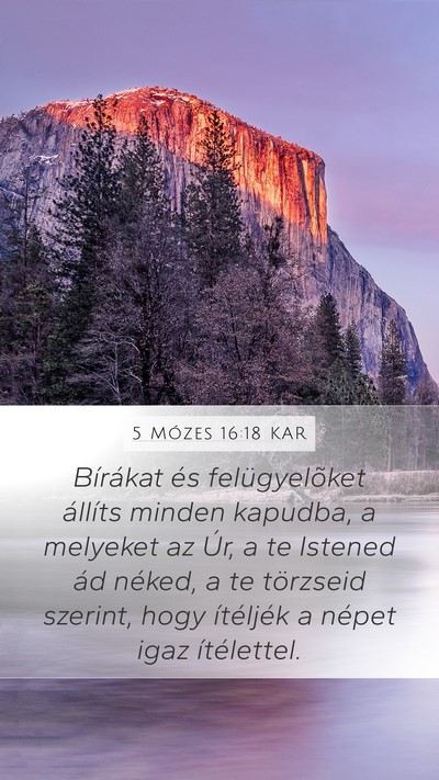 5 Mózes 16:18 KAR Bible Verse Image