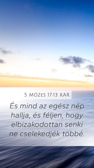 5 Mózes 17:13 KAR Bible Verse Image