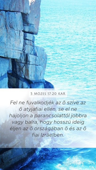 5 Mózes 17:20 KAR Bible Verse Image