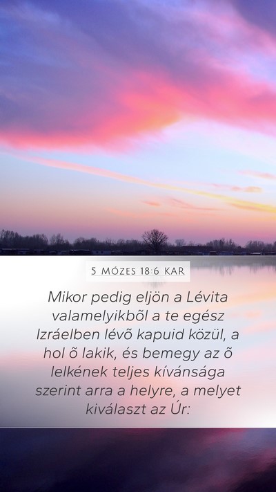 5 Mózes 18:6 KAR Bible Verse Image