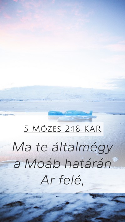 5 Mózes 2:18 KAR Bible Verse Image