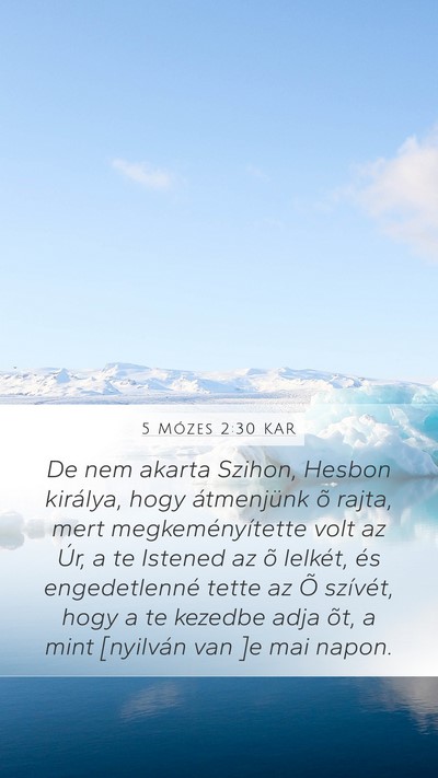 5 Mózes 2:30 KAR Bible Verse Image