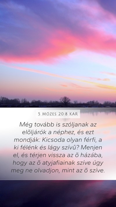 5 Mózes 20:8 KAR Bible Verse Image