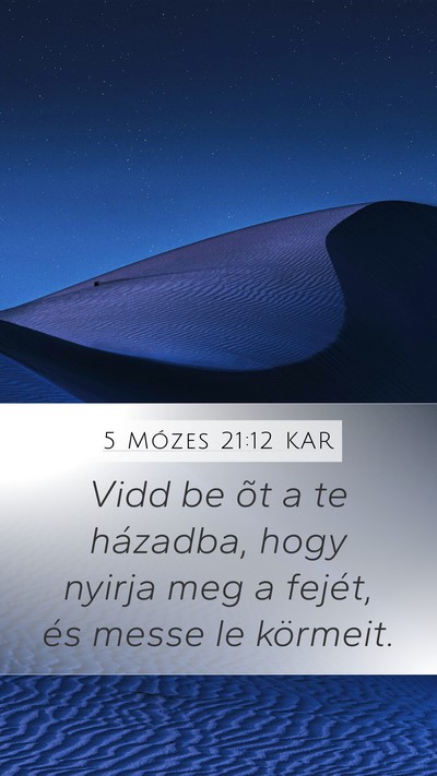 5 Mózes 21:12 KAR Bible Verse Image