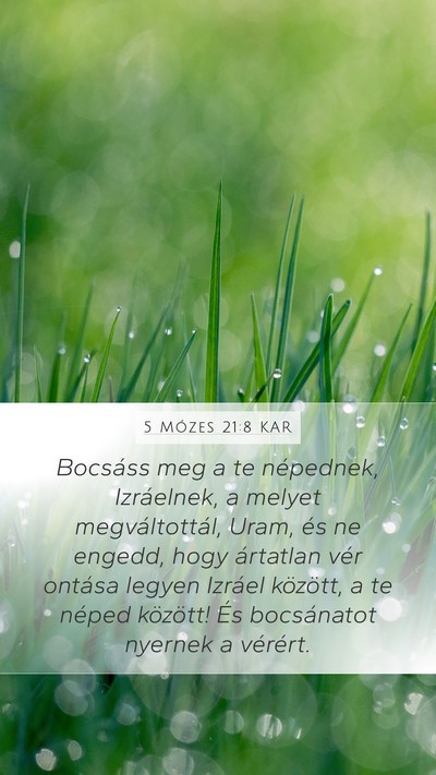 5 Mózes 21:8 KAR Bible Verse Image