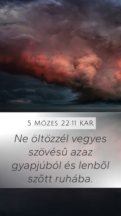 5 Mózes 22:11 KAR Bible Verse Image