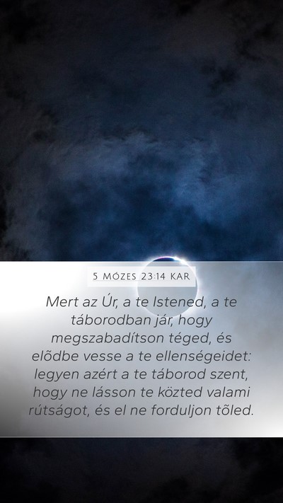 5 Mózes 23:14 KAR Bible Verse Image
