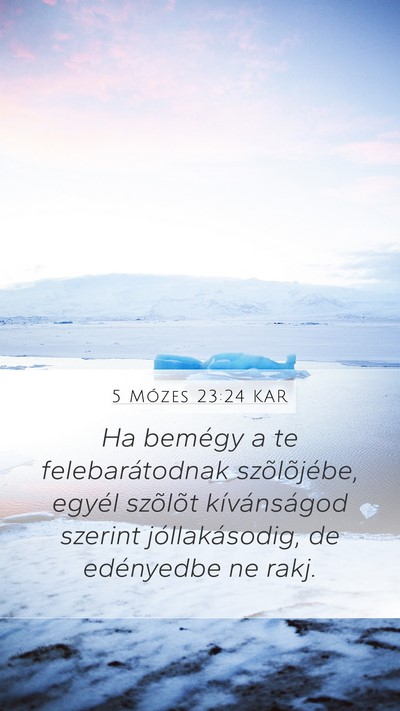 5 Mózes 23:24 KAR Bible Verse Image