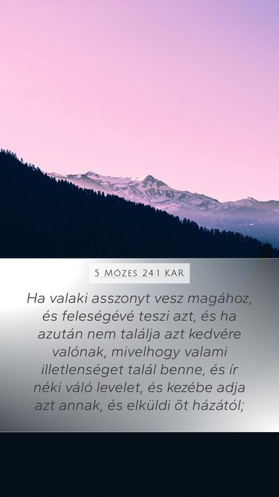 5 Mózes 24:1 KAR Bible Verse Image