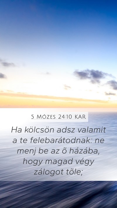 5 Mózes 24:10 KAR Bible Verse Image