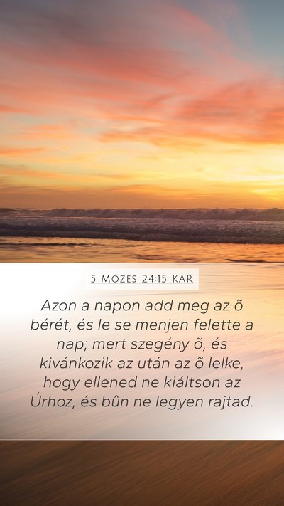 5 Mózes 24:15 KAR Bible Verse Image