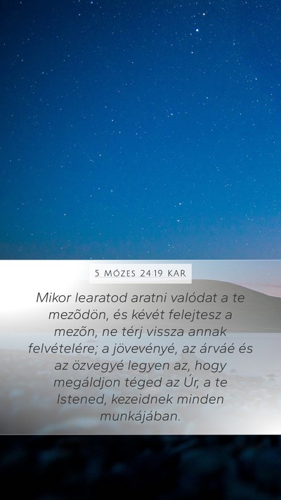 5 Mózes 24:19 KAR Bible Verse Image