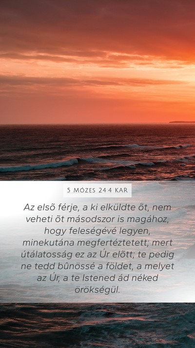 5 Mózes 24:4 KAR Bible Verse Image