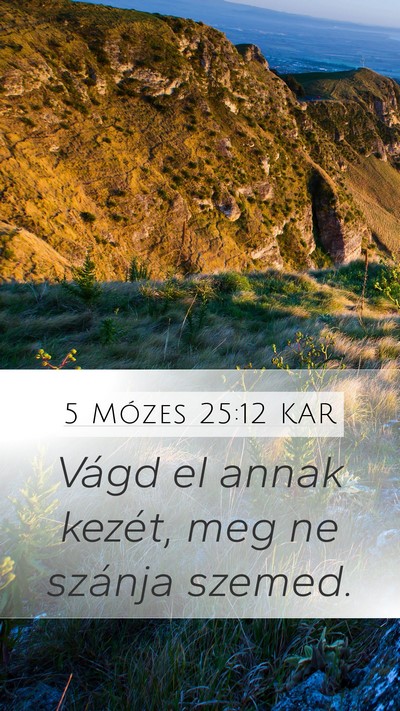 5 Mózes 25:12 KAR Bible Verse Image