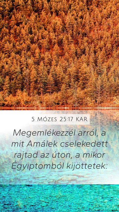 5 Mózes 25:17 KAR Bible Verse Image