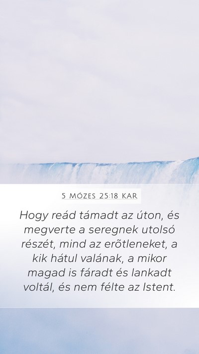 5 Mózes 25:18 KAR Bible Verse Image