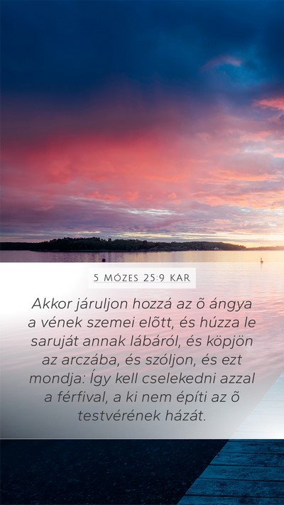 5 Mózes 25:9 KAR Bible Verse Image