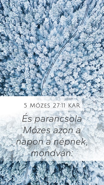 5 Mózes 27:11 KAR Bible Verse Image