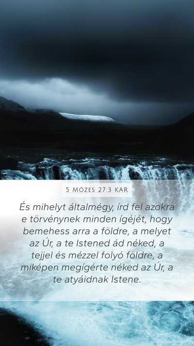 5 Mózes 27:3 KAR Bible Verse Image