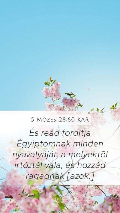 5 Mózes 28:60 KAR Bible Verse Image