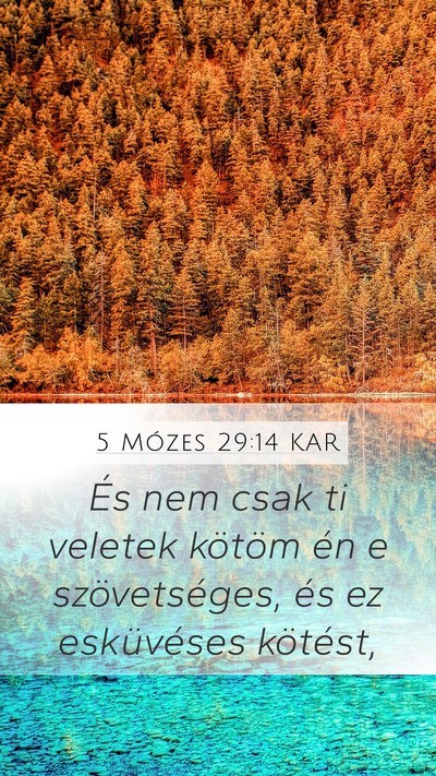 5 Mózes 29:14 KAR Bible Verse Image