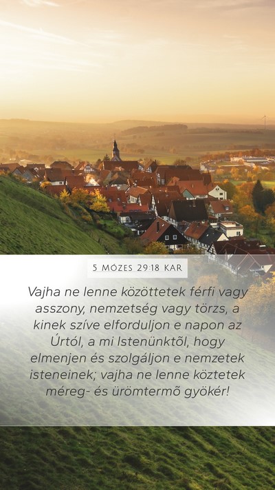 5 Mózes 29:18 KAR Bible Verse Image