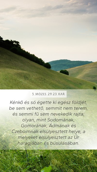 5 Mózes 29:23 KAR Bible Verse Image