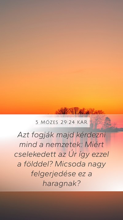 5 Mózes 29:24 KAR Bible Verse Image