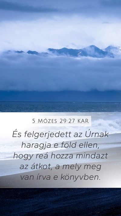 5 Mózes 29:27 KAR Bible Verse Image