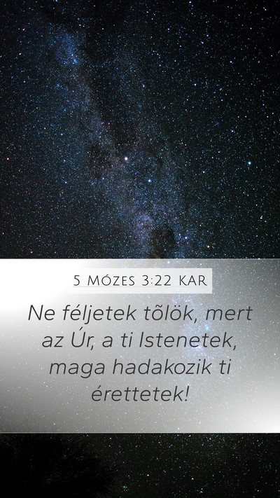 5 Mózes 3:22 KAR Bible Verse Image
