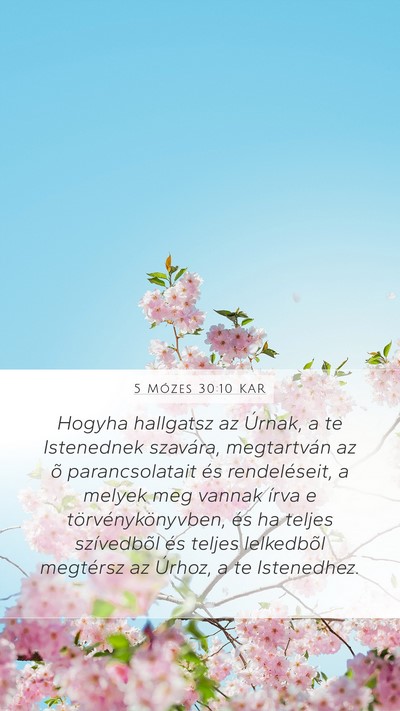 5 Mózes 30:10 KAR Bible Verse Image