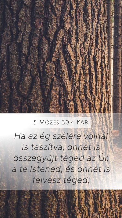 5 Mózes 30:4 KAR Bible Verse Image