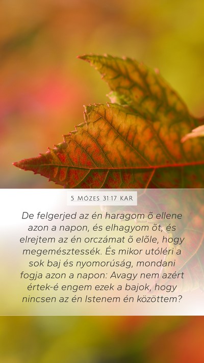 5 Mózes 31:17 KAR Bible Verse Image