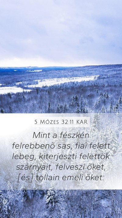 5 Mózes 32:11 KAR Bible Verse Image
