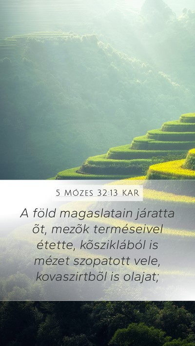 5 Mózes 32:13 KAR Bible Verse Image