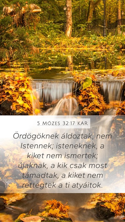 5 Mózes 32:17 KAR Bible Verse Image