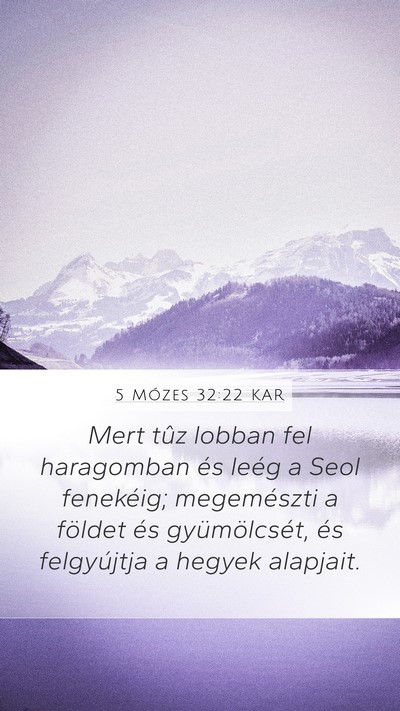5 Mózes 32:22 KAR Bible Verse Image