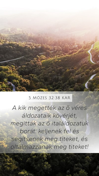 5 Mózes 32:38 KAR Bible Verse Image
