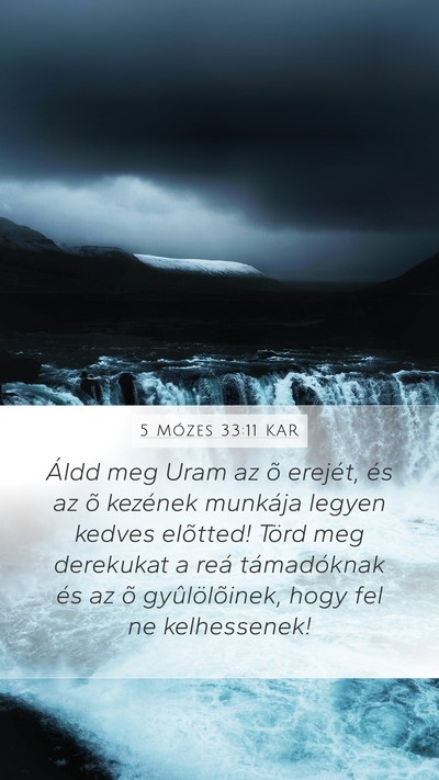 5 Mózes 33:11 KAR Bible Verse Image