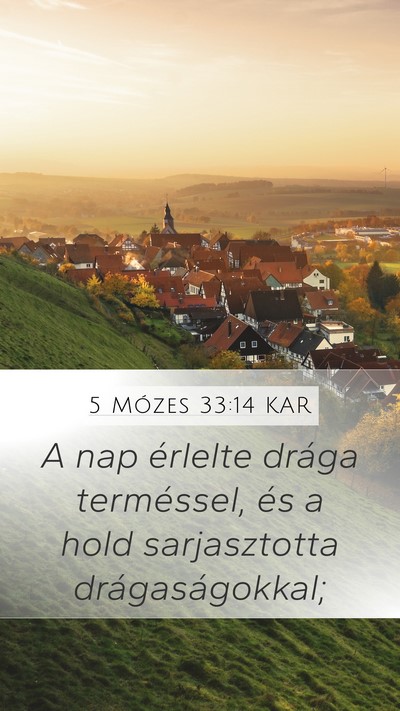 5 Mózes 33:14 KAR Bible Verse Image