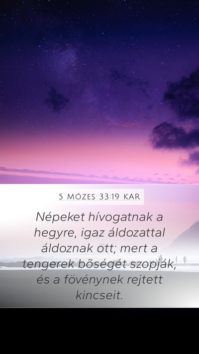 5 Mózes 33:19 KAR Bible Verse Image