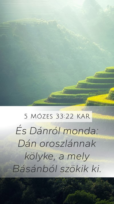 5 Mózes 33:22 KAR Bible Verse Image