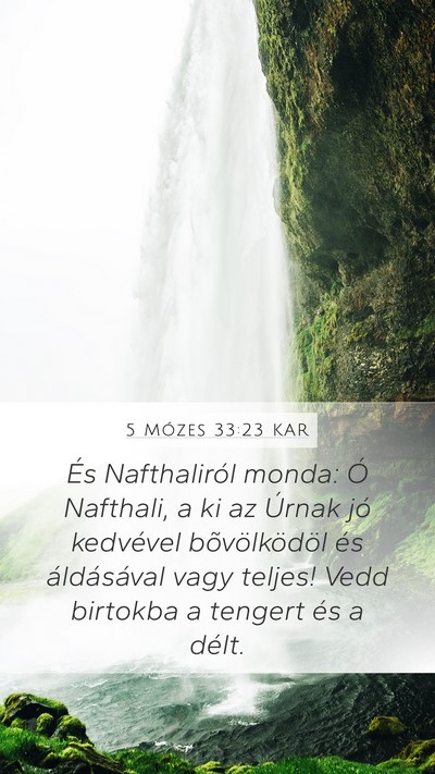 5 Mózes 33:23 KAR Bible Verse Image