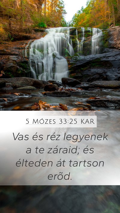 5 Mózes 33:25 KAR Bible Verse Image